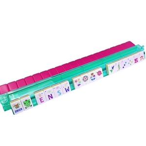 Juego de Mahjong Americano LUYI-Tiles con Monograma Personalizado, Color Lila, Grabado <span class=keywords><strong>Domino</strong></span> Chino, Acrílico Antidecoloración, <span class=keywords><strong>Efecto</strong></span> 3D - Product Image 5