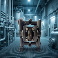 Pompe de process pneumatique à double diaphragme PTFE Alaguli Ala-6688-AL-DN20 pour le traitement de l'eau industrielle, personnalisable OEM