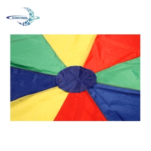 Enfants D'âge Préscolaire enfants éducatifs Travail D'équipe jeux jouet Poignées Arc-<span class=keywords><strong>En</strong></span>-Ciel <span class=keywords><strong>Parachute</strong></span> - Product Image 3