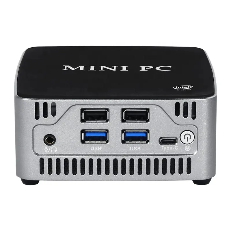 Ventilateur industriel Mini PC i5 2LAN 4USB SATA DDR4 Support DP WIFI/3G/4G ordinateur de bureau