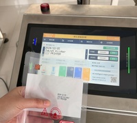 Haute qualité industrielle CIJ petit caractère imprimante à jet d'encre écran tactile Date d'expiration Code à barres Machine de codage électriquement papier