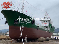 Pièces marines, barge flottante gonflable, airbag en caoutchouc naturel pour le lancement, avec des caractéristiques anti-explosion et de haute capacité de charge