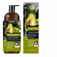 Tanaman alami berbasis halus sulfat Paraben Free780ml perbaikan rambut Shea Butty sampo dan kondisioner alpukat