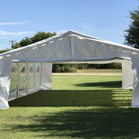 Tente de mariage en PVC blanc de grande taille en gros, cadre en aluminium, tentes pour événements, chapiteaux, fête, exposition, tentes pour événements