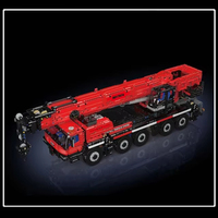 Mould King 17074 Jouets de construction technique : Camion grue RC LTM 1110, ensemble de briques d'ingénierie, cadeau de Noël pour enfants