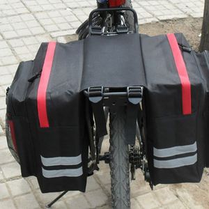 Bolsa Trasera para Bicicleta, Bolsa Doble para Bicicleta de Montaña, Material de Lona, Capacidad de 30-40L - Product Image 6