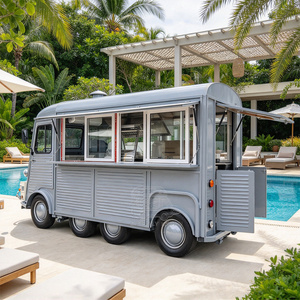 Camion-restaurant mobile rétro avec équipement de cuisine pour la restauration rapide, les services de traiteur et les marchés de festivals - Product Image 1