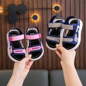 Kinder- und Mädchenmode Freizeitsandalen 2024 neue weiche sohle rutschfest Student Junge Baby Strand-Sandalen Schuhe individuelles Logo - Product Image 5