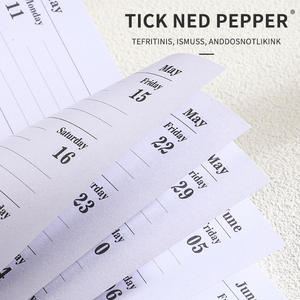 Agenda 2026 en Inglés, 365 Días, Planificador Diario de Gestión del Tiempo, Cuaderno de Bolsillo Ecológico con Tapa Dura de Cuero, Promocional - Product Image 2