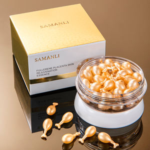 Mercilen Huidverjongings Serum Essentie Capsule Whitening Fullerene Placenta Vitamine-geïnfuseerde Vloeistof voor Verouderende Huid OEM Leverancier - Product Image 1