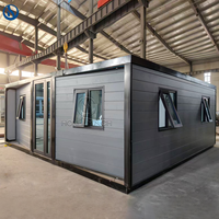 Maisons préfabriquées extensibles de 20, 30 et 40 pieds, maisons conteneurs de 2 ou 3 chambres, maisons miniatures préfabriquées, maisons mobiles