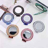 Luxe glitter make-up spiegel magnetische mobiele telefoonhouder draaibare vinger ring telefoonstandaard grip