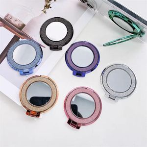 Espejo <span class=keywords><strong>de</strong></span> Maquillaje con Brillantina <span class=keywords><strong>de</strong></span> Lujo, Soporte Magnético Giratorio para <span class=keywords><strong>Teléfono</strong></span> Móvil, Anillo <span class=keywords><strong>de</strong></span> Soporte para <span class=keywords><strong>Teléfono</strong></span> - Product Image 1