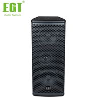 Altavoz de Columna EGT R-440 de 4x4 Pulgadas, Pasivo de Dos Vías, 200W, de Madera, Sistema de Audio para Salas de Conferencias, Instalación Comercial, Iglesia, Exteriores