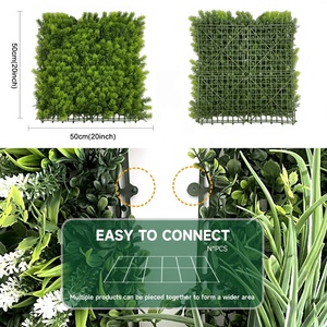 Panel Decorativo de Plástico <span class=keywords><strong>Artificial</strong></span> para Patio Exterior, Arte de Pared, Paisajismo, Seto Verde, Tipo Arbustos, Planta, Césped <span class=keywords><strong>Artificial</strong></span> - Product Image 6