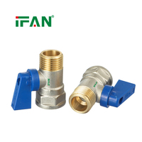 IFAN Échantillon Gratuit Vente Chaude Vanne à Boisseau Sphérique Mini en Laiton Filetée 1/2'' pour l'Eau