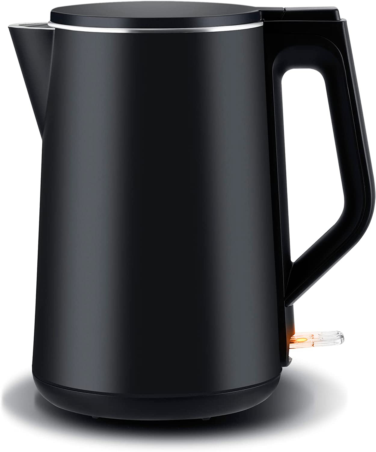 Электрический чайник с двойными стенками из нержавеющей стали, беспроводной чайник с защитой от перегрева