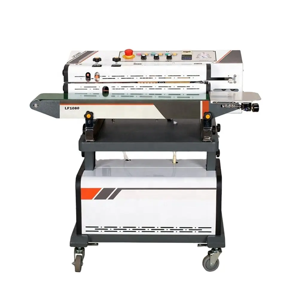 LF1080C Continuous Automatic Solid Ink Code Printing Nitrogen fresh-keeping Gases bags band sealer