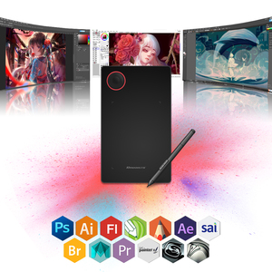 10moons G50 Graphic Tablet Professional 8192 Levels <strong>Wireless</strong> Pen Tablet <strong>Drawing</strong> Graphic Tablet Writing <strong>Pads</strong> <strong>Drawing</strong> Board - Product Image 2