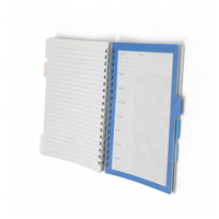 Carnet à spirale B5 5 sujets avec intercalaires en PP, couverture rigide, carnet à spirale personnalisé en gros pour les notes de bureau et d'étudiant