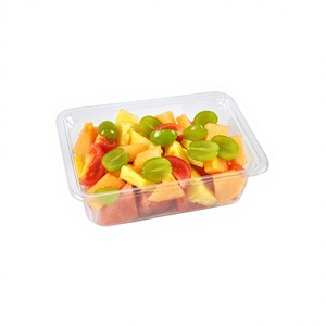 Cajas de Plástico PET Rectangulares Personalizadas, Desechables y Transparentes para Envasado de Alimentos, Frutas, <span class=keywords><strong>Verduras</strong></span>, Ensaladas, Cortes de Carne y Pasteles - Product Image 1