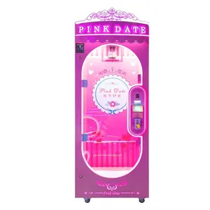 Hot Sale thread cutting machine Plush Toys Vending Machine pink date Claw Machine