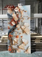 Panneau mural en PVC brillant Wayon 3 mm, effet marbre UV, 1220*2440, imperméable, décoratif pour intérieur, panneau UV