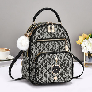 Women's 2026 New Arrival Fashionable Casual Bag PU Zipper Polyester Lining-European Retro Style for Female Students - Product Image 1