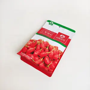 Custom Print Square Bottom Dried Wolfberry Goji Berry Package Laminated Foil Packaging Bags