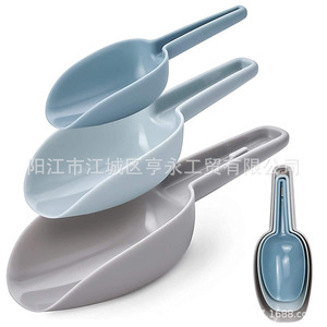 Three Piece Plastic Ice Shovel Set Multi Functional Kitchen Flour Grain Rice Scoop PP Material Mixed Colors - Product Image 5