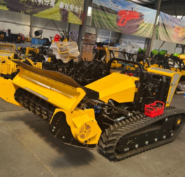 Forestry Mulcher Electric Fully Hydraulic Remote Control Platform Diesel Lawn Mower Grass Cutter with Flail Head Trencher Fork