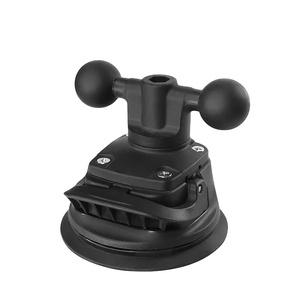 Soporte de bola con bloqueo giratorio y base de ventosa para ventana, rotación de 360 grados para brazo de doble articulación RAM, accesorio para teléfonos y cámaras de acción - Product Image 1