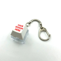 Impression personnalisée Interrupteurs de logo Porte-clés bouton-poussoir Fidget Clicker Porte-clés clavier Fidget
