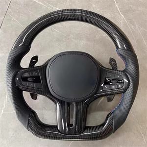Volante Deportivo Personalizado de Fibra de Carbono y Cuero para BMW Serie 3 G20 G30 G21 G22 G23 320i 325i 330i M3 M4 X6 <span class=keywords><strong>X5</strong></span> M2 - Product Image 6