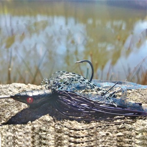 Testine jig Buzz Blade da 25,5g con elica e gonna in silicone, esche artificiali per la pesca a jigging di bass. - Product Image 3