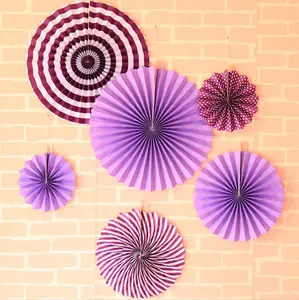 Tissue Paper Lantern/Pom Poms Flower/Rosette Fans Birthday Baby Shower Party Wedding Decoration