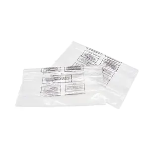 Biodegradable Recycled polybag packaging clear plastic OPP poly bag with suffocation warning bags