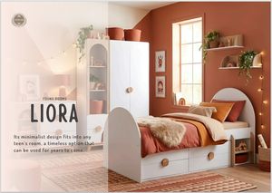 Precios Excepcionales, Juego de Cama de Madera LIORA, Diseño Minimalista para Habitación Juvenil, Opción Atemporal - Product Image 3