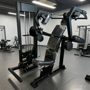 Máquina Profesional de Gimnasio para Press de Brazos y Entrenamiento de Fuerza Muscular de Espalda, con Selector de Peso y Sistema de Poleas para Lat Pullover - Product Image 1