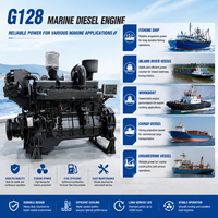 Motor Diésel Marino SCDC SDEC G128 de Alto Rendimiento, 162kw, 6 Cilindros, Refrigerado por Agua, para Barcos de Pesca, Barcos de Trabajo y Buques de Carga