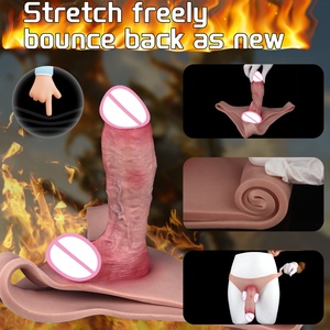ORALSX Male Penis Enlargement Harness Hollow <b>Dildo</b> Pants Stimulation Enhancement Penis Extender Harness Sex Toys for Couples - Product Image 3