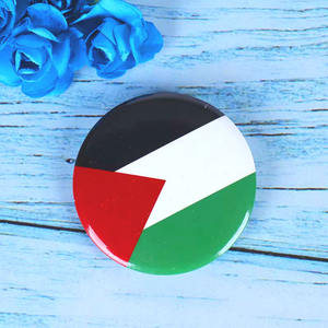 Insignia de Pin de Metal Personalizada, Pin de Bandera Nacional de Palestina, Patrón de Logotipo Personalizado, Impresión de Botón en Blanco, Insignias, Accesorio de Estampado - Product Image 1