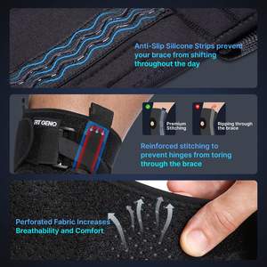 دعامة ركبة سي مور لتخفيف آلام الركبة مع مفصلات معدنية قابلة للإزالة ومثبتات جانبية مدمجة وحزام ركبة قابل للتعديل - Product Image 4