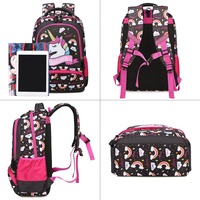 Sac à Dos Scolaire Mixte Durable pour PC, Motifs de Dessins Animés Mignons, Imperméable avec Éléments Transparents, Doublure en Polyester – pour Garçons et Filles