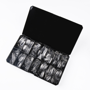Pointes d'ongles en gel souple de haute qualité Couverture complète en gros Pointes d'ongles carrées coniques de taille 14 dans des boîtes - Product Image 4