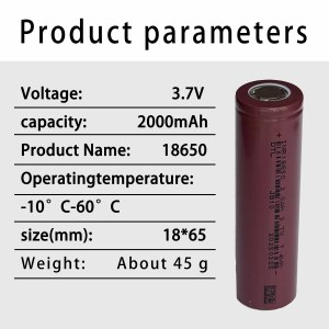 3C 5C xả 3.7V 18650 hình trụ <span class=keywords><strong>Lithium</strong></span> <span class=keywords><strong>Ion</strong></span> pin 2600mAh cho các ứng dụng khác nhau - Product Image 4