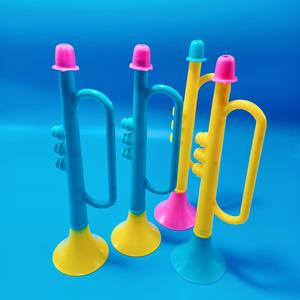 Jouet en plastique, petite trompette, jouet pour enfants, trompette colorée, jouet d'imitation d'instrument de musique, 2 yuans. - Product Image 4
