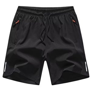 Zomerse casual snel drogende ijszijde <span class=keywords><strong>shorts</strong></span> met rits voor heren, sport <span class=keywords><strong>shorts</strong></span> voor hardlopen, wijde rechte knielange <span class=keywords><strong>shorts</strong></span> - Product Image 2
