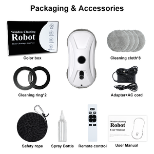 Limpiador de Ventanas Inteligente con Navegación, Múltiples Medidas de Seguridad, Robot de Alta Gama con <span class=keywords><strong>Aspiradora</strong></span> Anticolisión para Ventanas y Cristales - Product Image 6