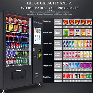 Distributeur automatique intelligent <span class=keywords><strong>de</strong></span> snacks et <span class=keywords><strong>de</strong></span> boissons avec écran tactile <span class=keywords><strong>de</strong></span> 21,5 pouces, gestion basée sur le cloud avec SDK pour la vente au détail - Product Image 3